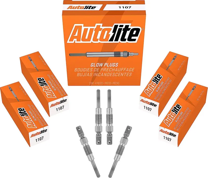 1107 Automotive Replacement Glow Plug For 1982-1982 Gm 4.3L, 1979-1983 Gm 5.7L, & 1983-1986 Ford 6.9L Super Duty Diesel Engines (4 Pack) 1