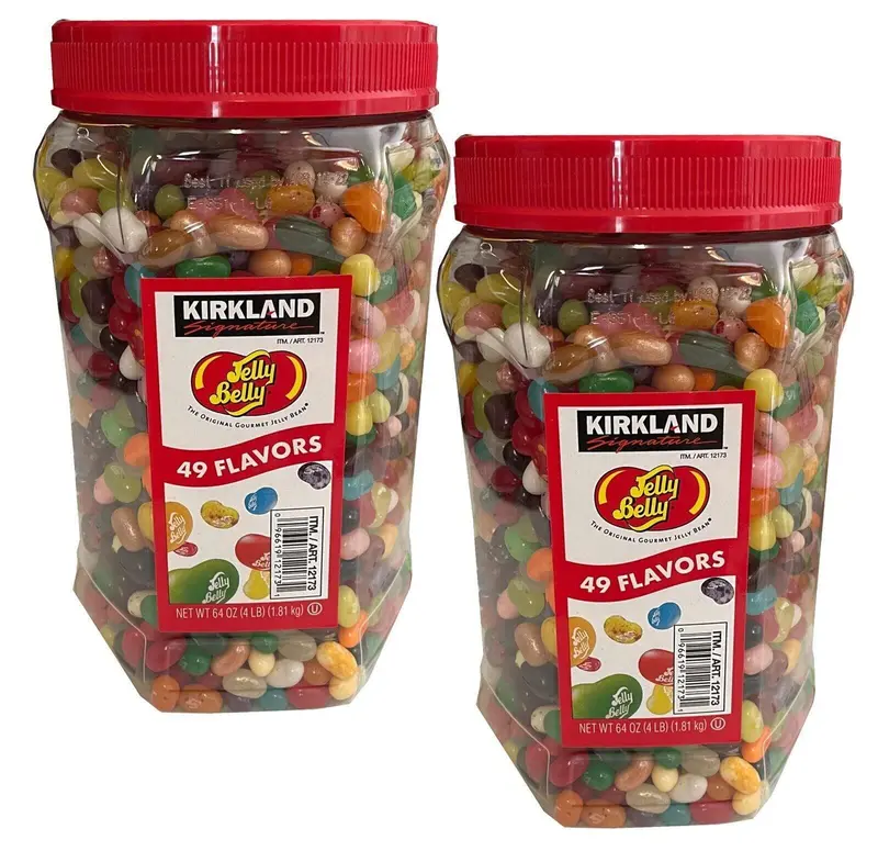 2 Packs Kirkland Signature Jelly Belly Jelly Beans 49 Gourmet Flavors 4 Lb 1