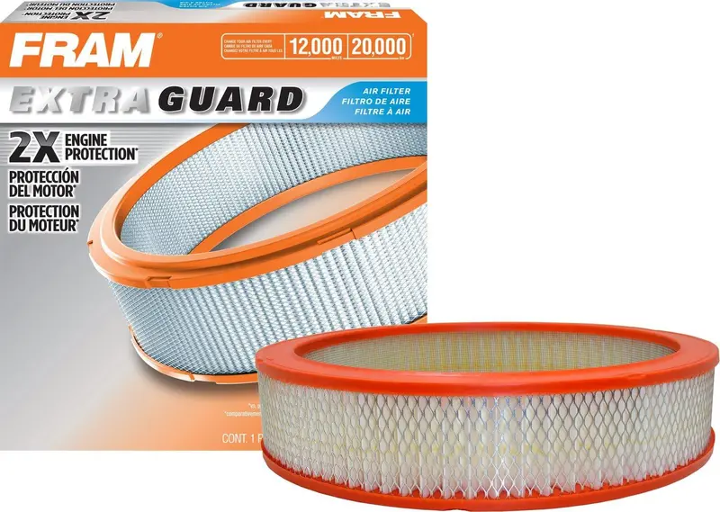 Fram Extra Guard Round Plastisol Engine Air Filter Replacement, Easy Install W/ Advanced Engine Protection And Optimal Performance, Ca136 1