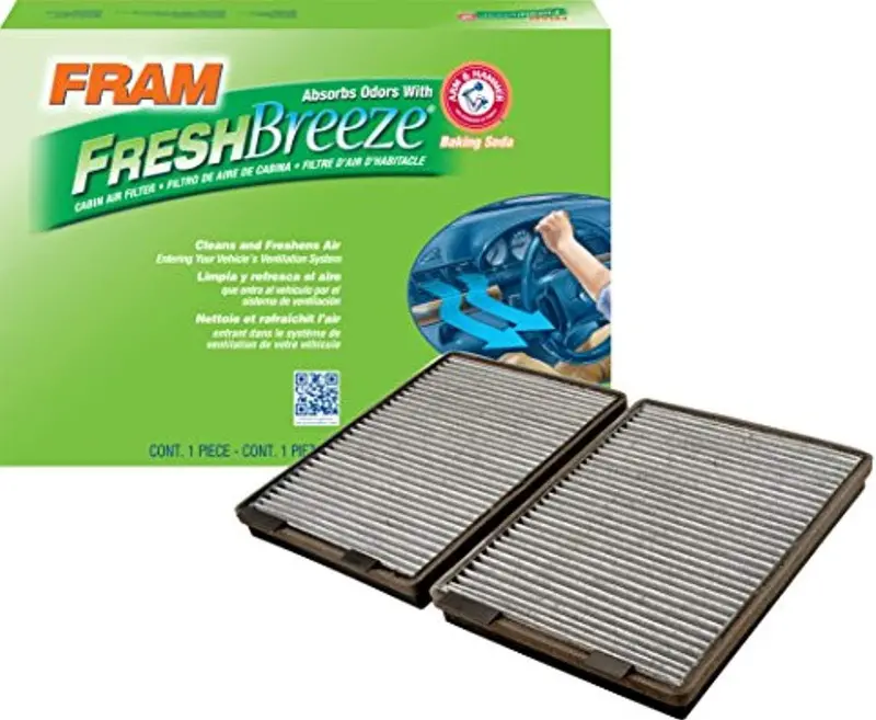 Fresh Breeze Cabin Air Filter With Arm & Hammer Baking Soda, Cf10369 For Select Bmw Vehicles , White 1