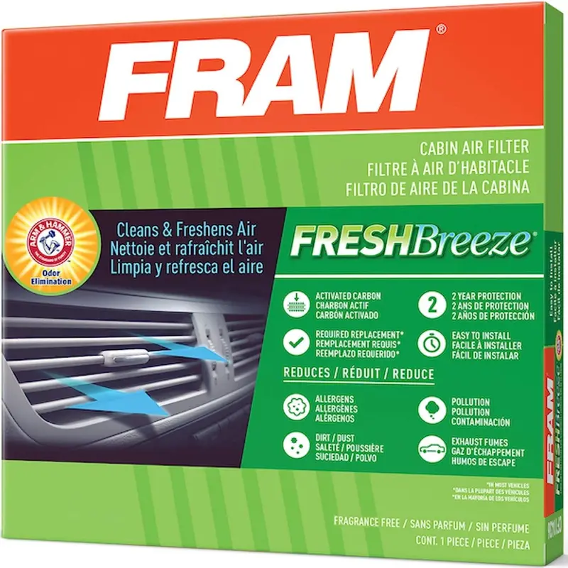 Fresh Breeze Cabin Air Filter With Arm & Hammer Baking Soda, Cf5816a For Select Cadillac Vehicles 1