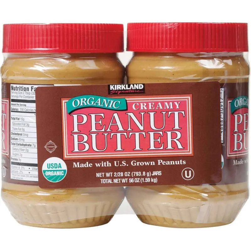 Kirkland Organic Peanut Butter, 28 Oz, 2-Count 1