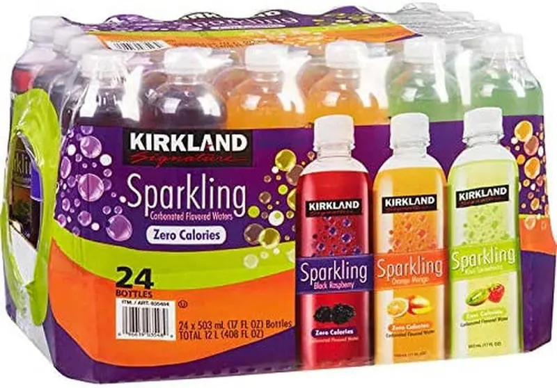 Kirkland Signature Flavored Sparkling Water Variety Club Pack - 24 Ct. (17 Oz.) 1
