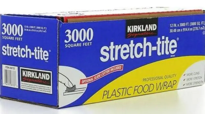 Kirkland Signature Stretch-Tite Premium Plastic Food Wrap 12" X 3000 Ft 1