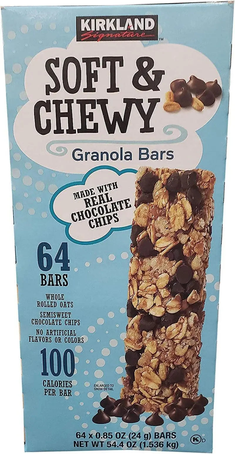 Kirkland Soft & Chewy Chocolate Chips Granola Bars, 54.4 Oz 1