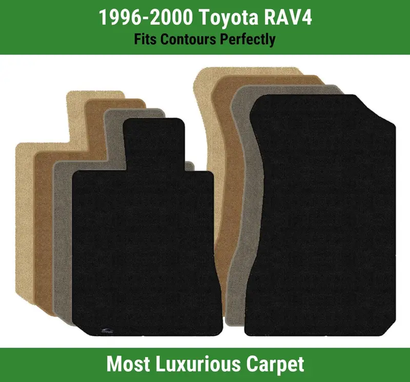 Lloyd Luxe Front Row Carpet Mats For 1996-2000 Toyota Rav4 1