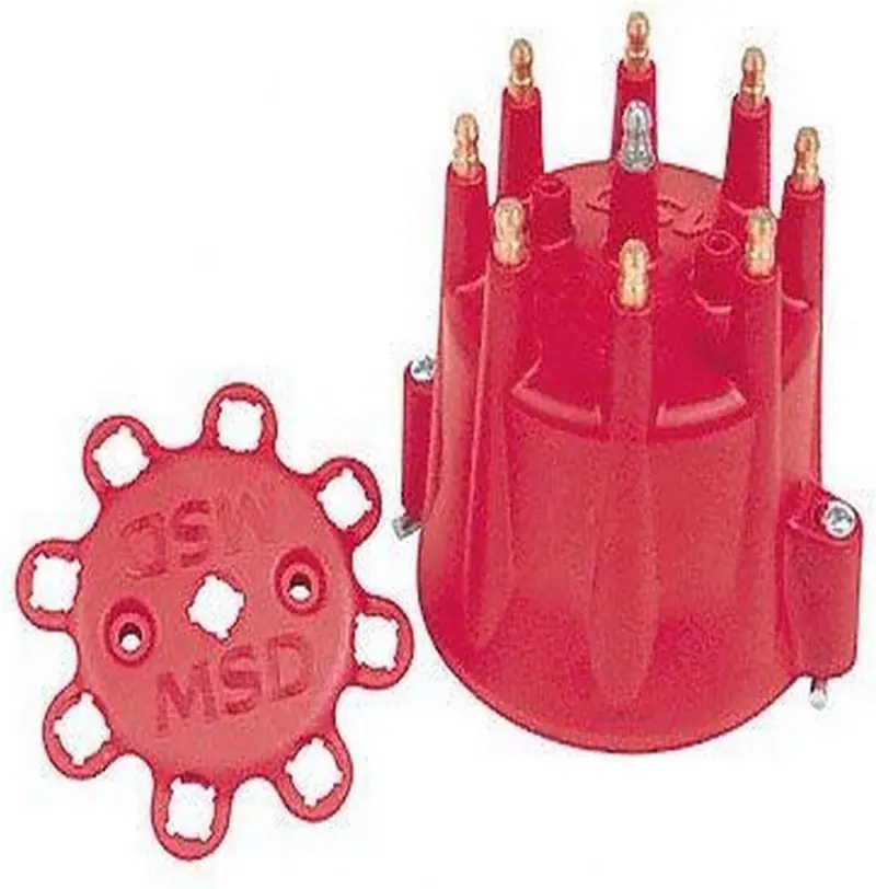 Msd 8433 Distributor Cap With Retainer , Red 1