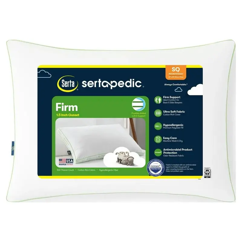 Pedic Firm Bed Pillow, Standard/Queen 1