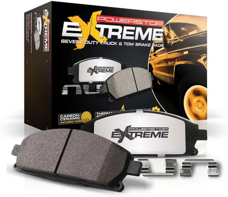 Power Stop Z36-898 Rear Z36 Truck & Tow Carbon-Fiber Ceramic Brake Pads For 2007-2009 Chrysler Aspen | 2003 2009 Dodge Durango | 2002-2010 Dodge Ram 1500 Regular & Quad Cab | 2011-2022 Ram 1500 1