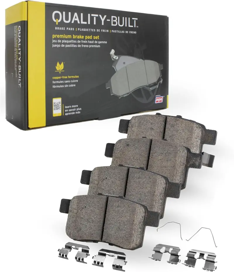 Quality-Built Premium Ceramic Front Brake Pads 1001-0741C Compatible With 1998-2002 Chevrolet Prizm; 1998-2002 Toyota Corolla 1