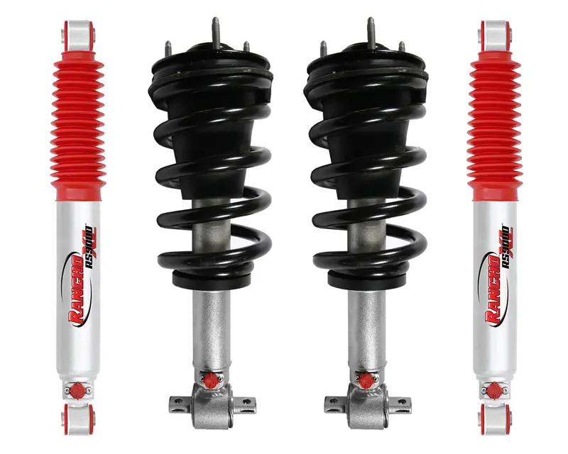 Rancho Quicklift Leveling Strut + Rs9000xl Adjustable Shocks Set For 2007-2013 Gmc Sierra 1500 Rwd W/2" Lift 1