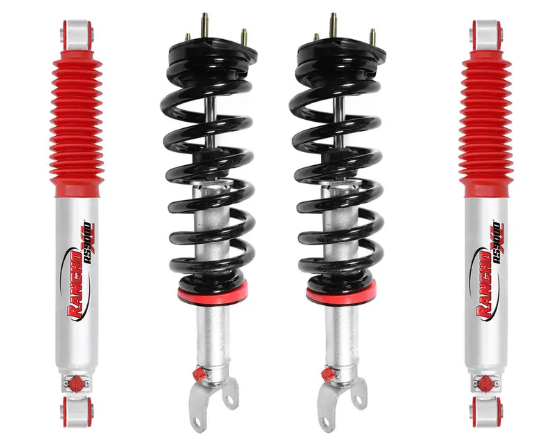 Rancho Quicklift Leveling Strut + Rs9000xl Adjustable Shocks Set For 2009-2018 Dodge Ram 1500 4Wd W/2" Lift 1