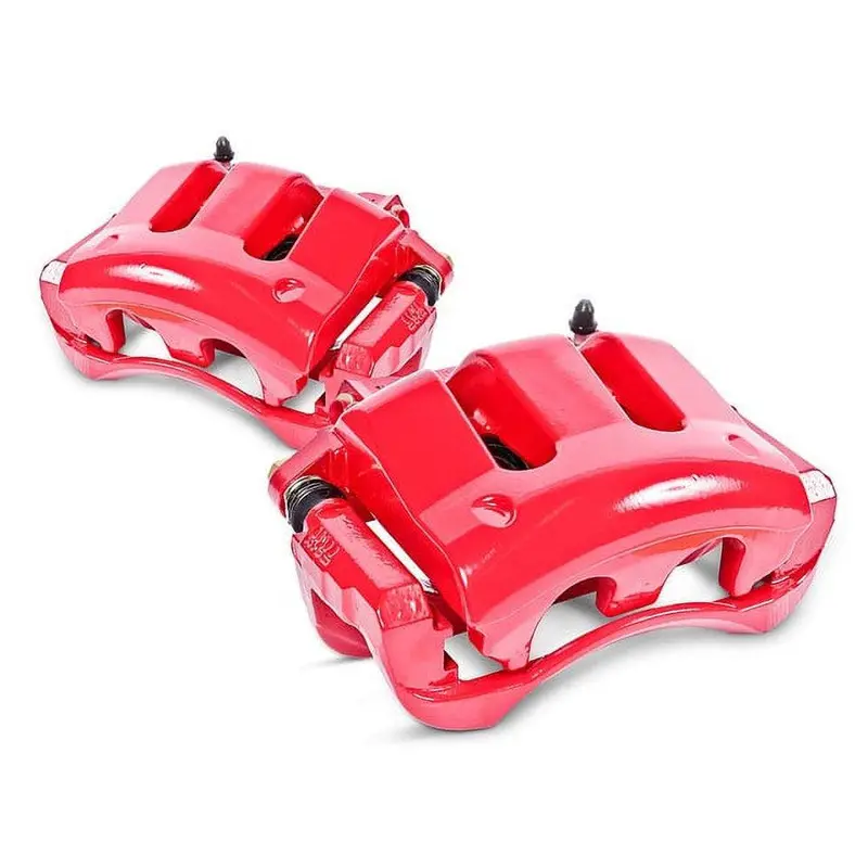 Rear Pair Of Red Powder Coated Calipers S6992 Fits 2012 Toyota Camry 1