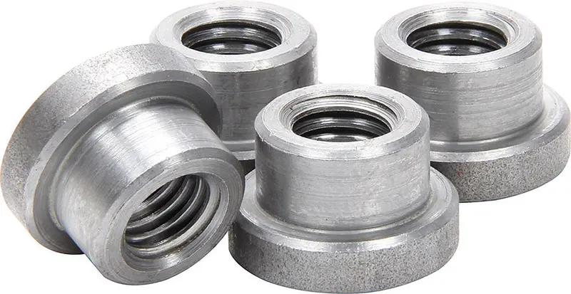 Allstar Performance 18551 Weld-On Nuts – 1/2"-13 Short Style, 4-Pack 1