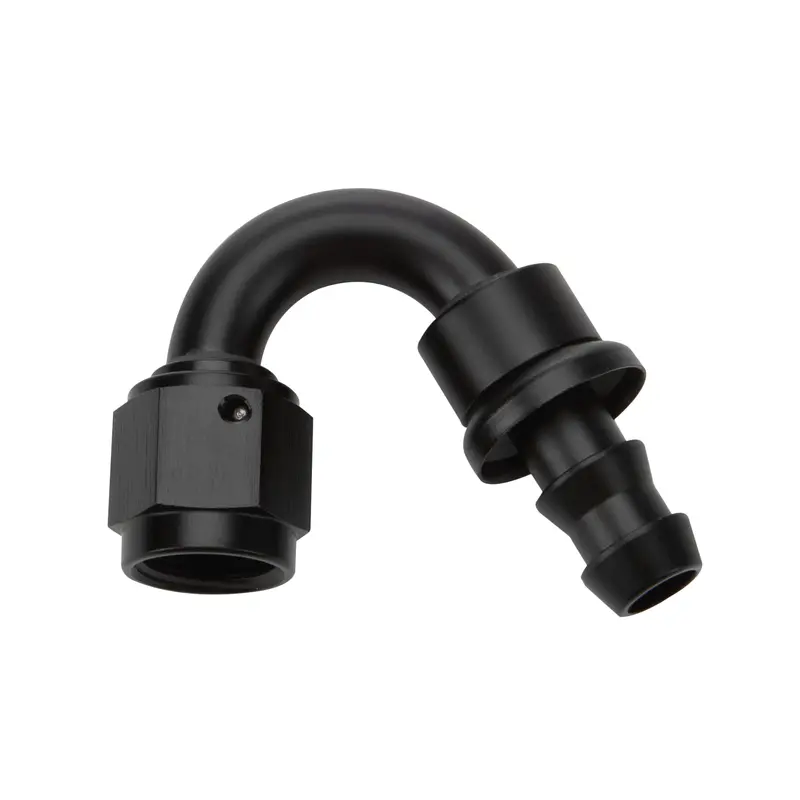 Allstar Performance 49474 Black Pushlock Hose End – 150° Elbow, -10 An 1