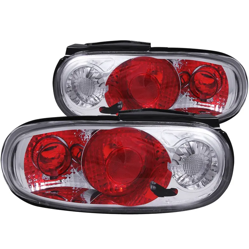 Anzo Usa Clear-Lens Tail Light Assembly – Chrome Housing, Sold As Pair (221075) 1