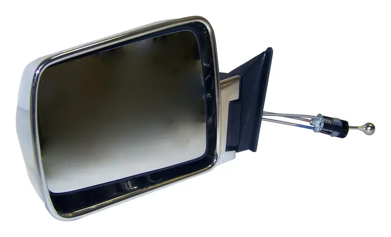 Crown Automotive 55034121 Manual Driver-Side Remote Mirror For Jeep – Chrome Foldaway Style 1