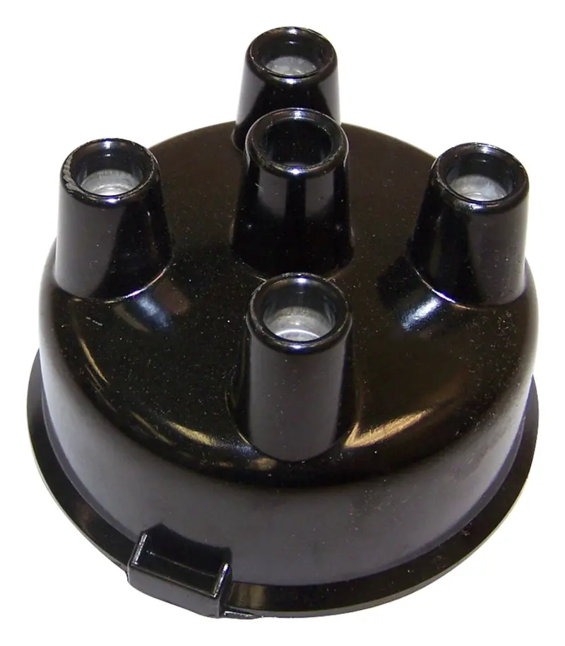 Crown Automotive J0118343 Jeep Distributor Cap – Right-Side, Solid Carbon Center Button 1