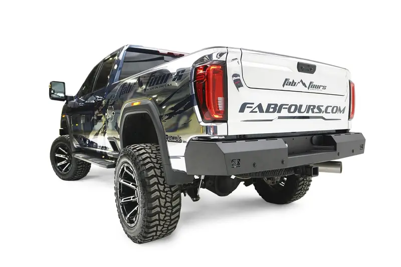 Fab Fours Ch20-Rt4950-1 Heavy-Duty Red Steel Rear Bumper For Off-Road Trucks 1