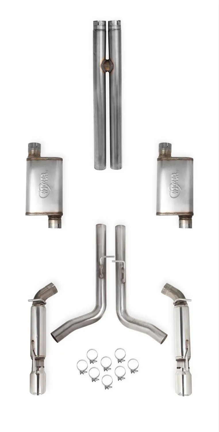 Hooker Blackheart 70502323-Rhkr Cat-Back Exhaust System – Black Finish 1