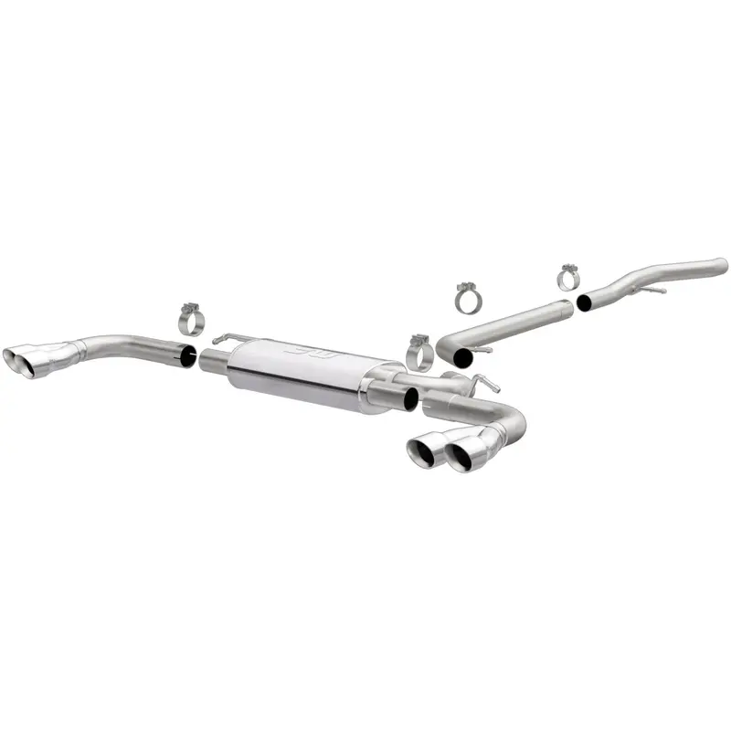 Magnaflow 19114 Street Series Cat-Back Exhaust – Full Stainless Steel System With Aggressive Tone 1