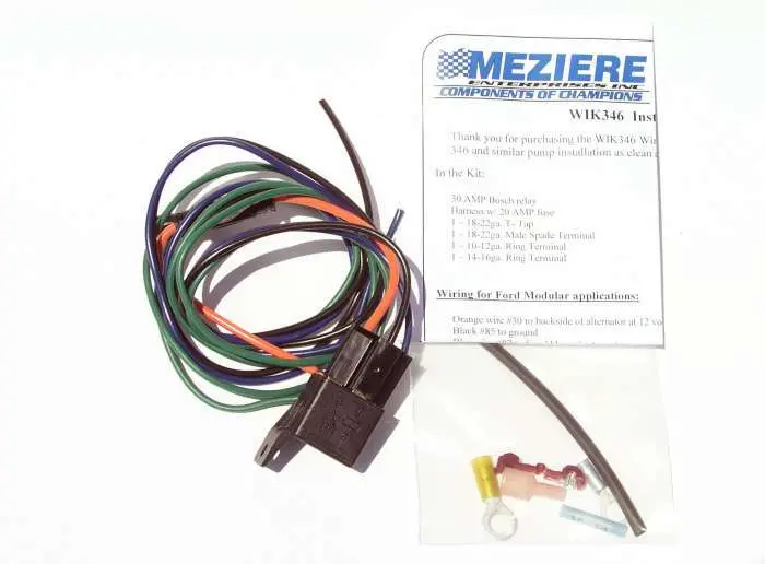 Meziere Wik346 Wiring Installation Kit – Compatible With Wp346 Electric Water Pump 1