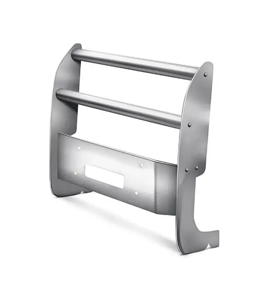 Mile Marker 50-35647C Chrome Grille Guard With Integrated Winch Mount – Fits 2017–2019 Ford F-250 To F-550 1
