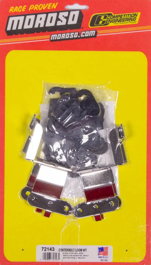 Moroso Black Wire Loom Kit – Engine Bay Harness Protection For Small-Block Chevy Center-Bolt Valve Covers 1