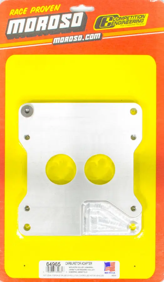 Moroso Carburetor Adapter Plate – Precision-Machined Aluminum Spacing Ring 1