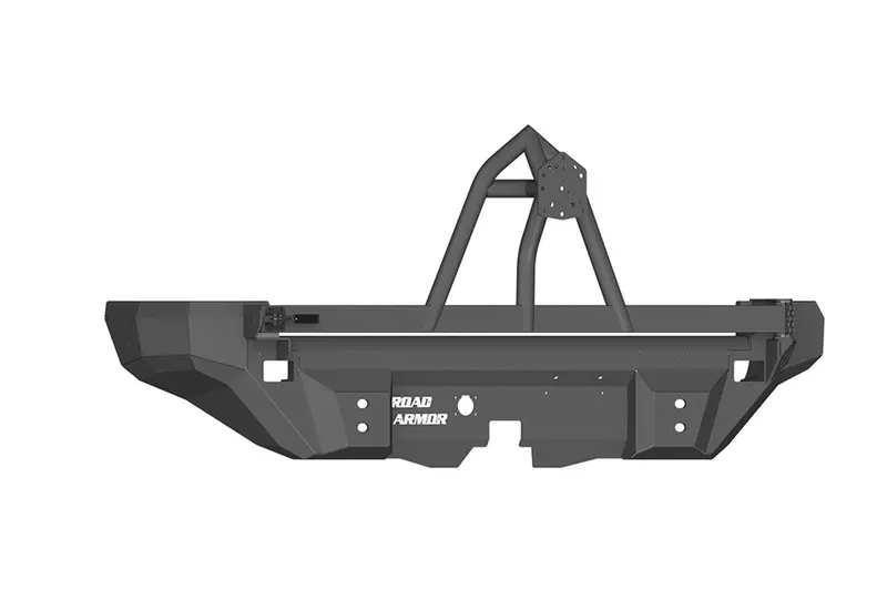 Road Armor 12008B Dakar Rear Bumper – Non-Winch Titan Ii Design With Integrated Tire Carrier (Satin Black) 1
