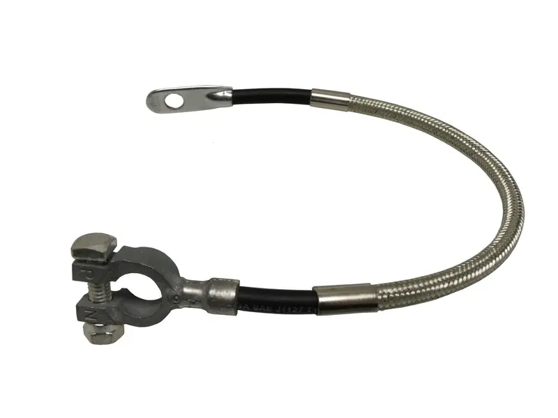 Taylor Cable 20015 Diamondback Shielded Battery Cable – Stainless Braided, High-Conductivity Design 1