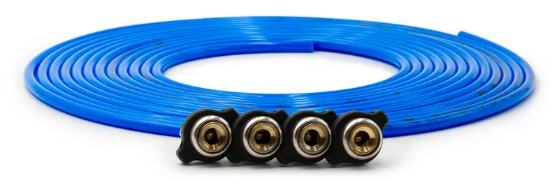 Up/Down Air 340-4100-Blu 240-Inch Tire Inflator Hose With 4 Quick-Release Chucks (Blue) 1
