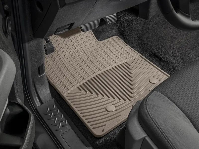 Weathertech Tan All-Weather Floor Mats – Front Row, Custom Fit 1