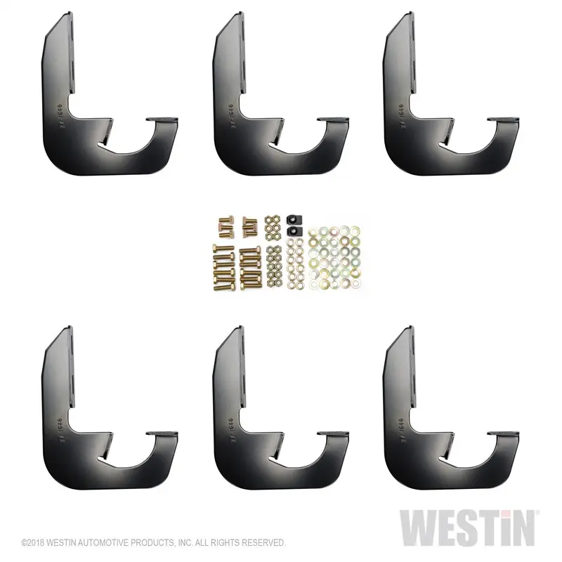 Westin 27-2145 Running Board Mounting Kit – Black Finish For Double-Cab Trucks 1